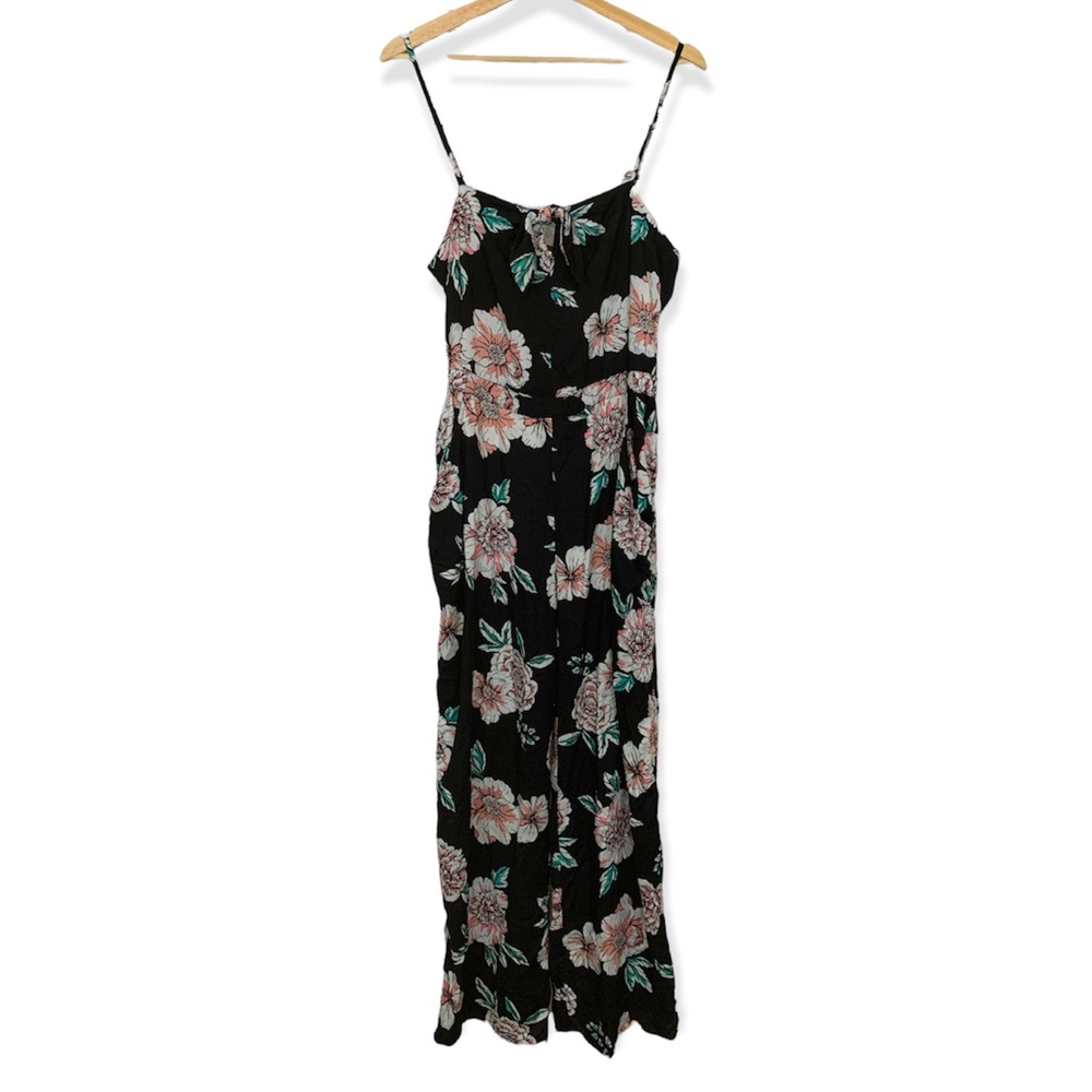 Roxy L Floral Pants Jumpsuit w/Side Pockets